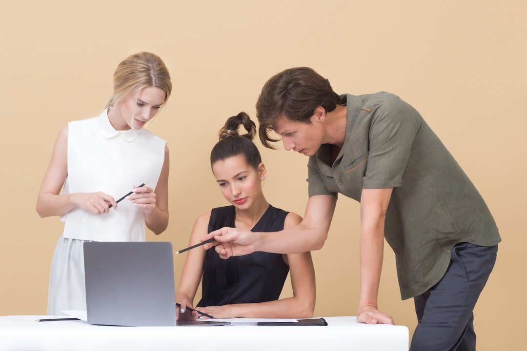 group of friends discussing trends